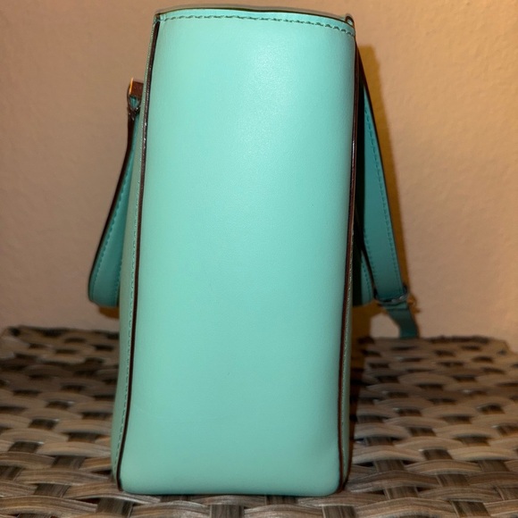 Kate Spade New York Leather Satchel Crossbody Bag – Turquoise Blue - Picture 6 of 10